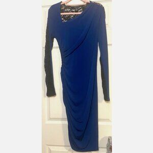 Moda international Long Sleeve Lace-Back Mini Dress